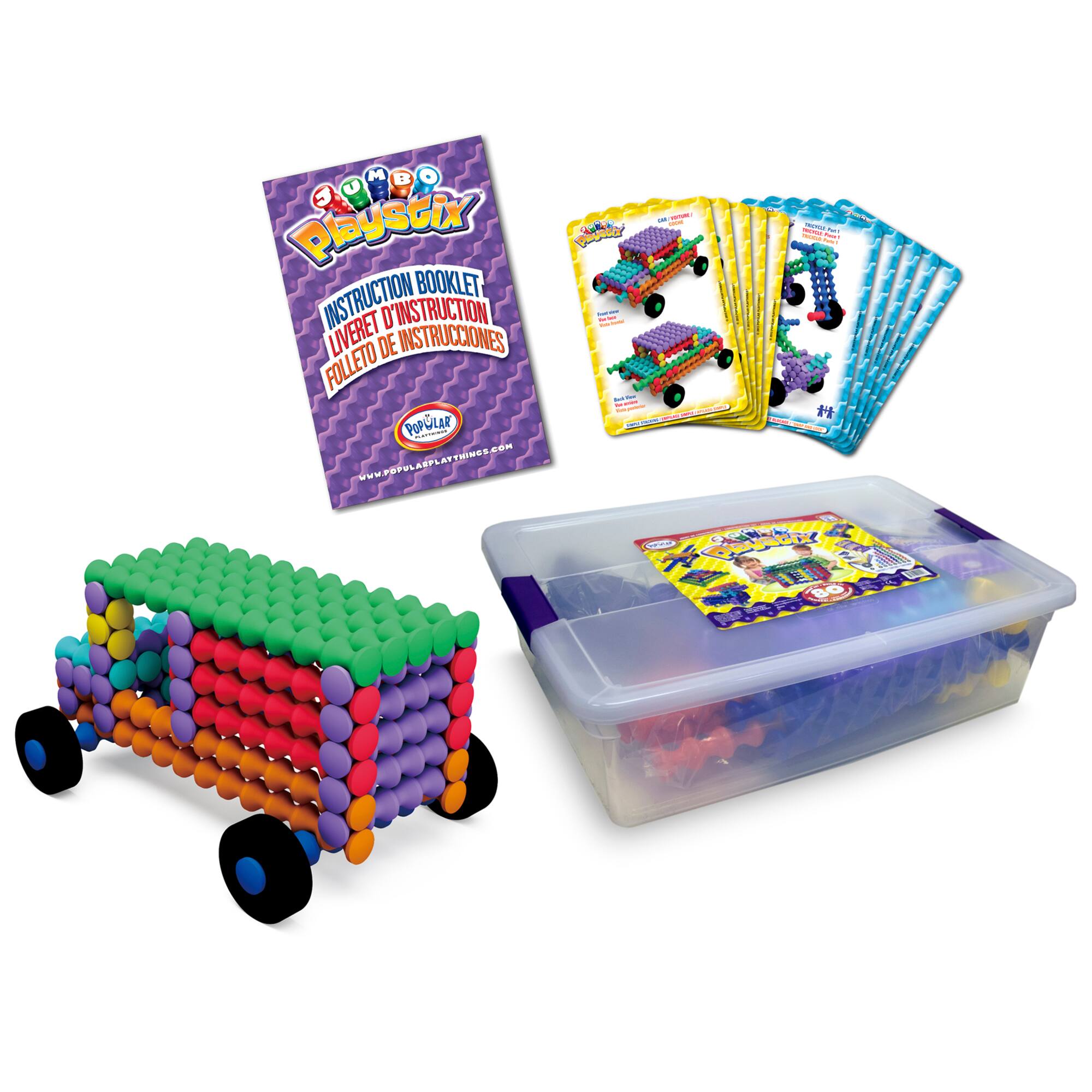 Popular® Jumbo Playstix® Set, 80 Pieces